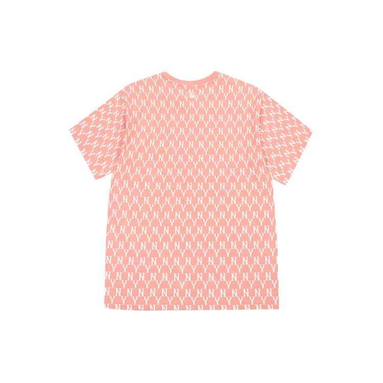 Новая футболка MLB Set in Sleeve Унисекс Светло-розовая 31TSM1131-50P