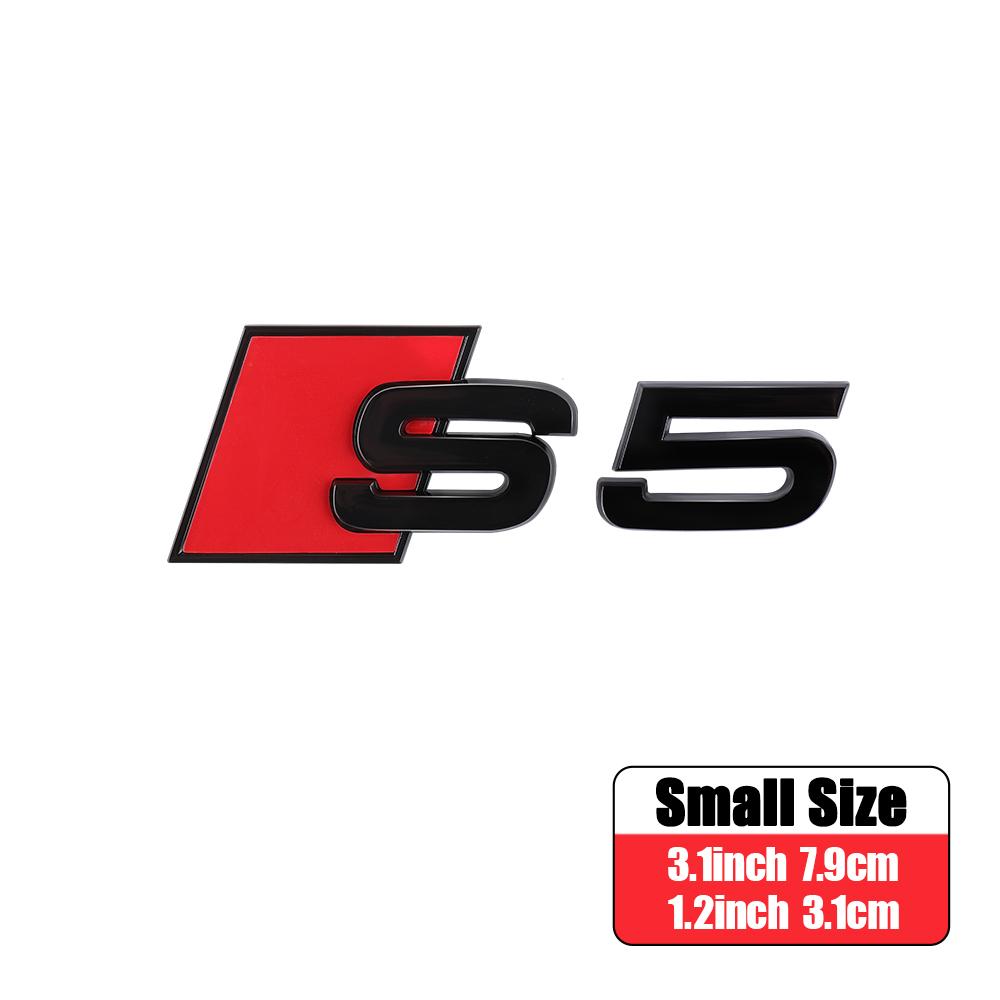 3D ABS Car Body Rear Trunk Badge Sticker Decoration Auto Modification Accessories for Audi S3 S4 S5 S6 S7 S8 Tail Emblem Decals