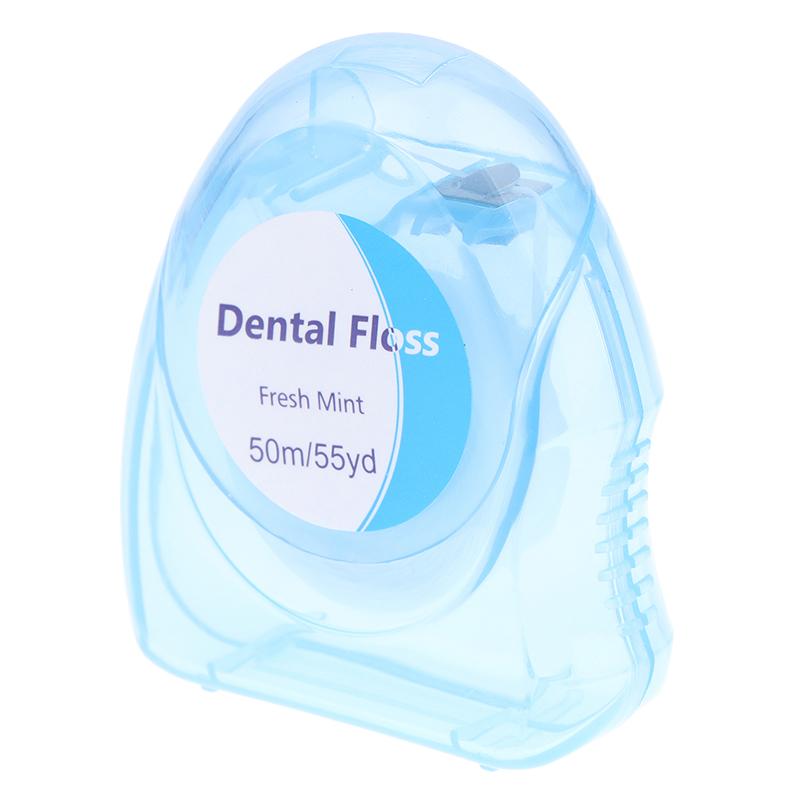 50M/Box Micro Wax Peppermint Flavor Dental Floss Interdental Brush Teeth Stick Toothpicks Floss Pick Oral Hygiene Clean Wire