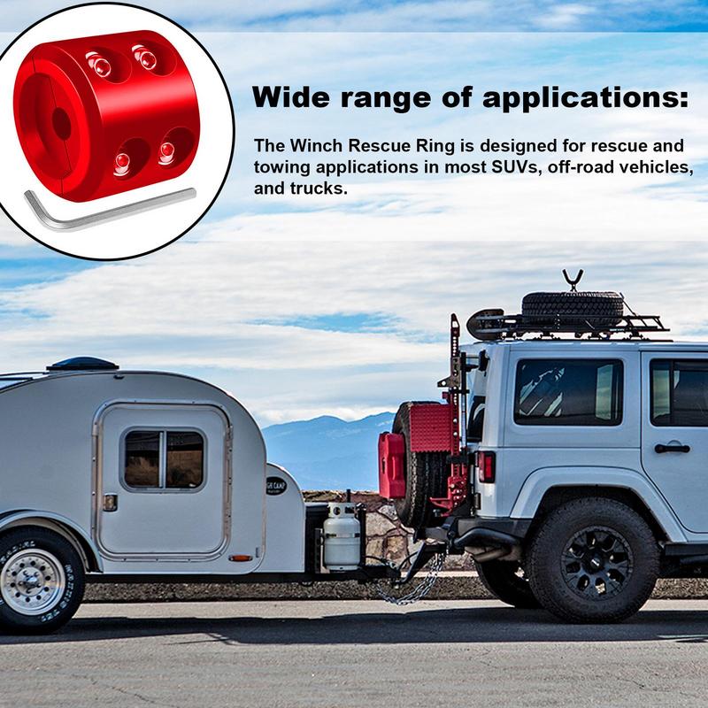 Стопор лебедки для троса ATV Резиновый стопор лебедки Защитник провода Модификация автомобиля Гаджеты Принадлежности для лебедки Защита буксировочного крюка и троса