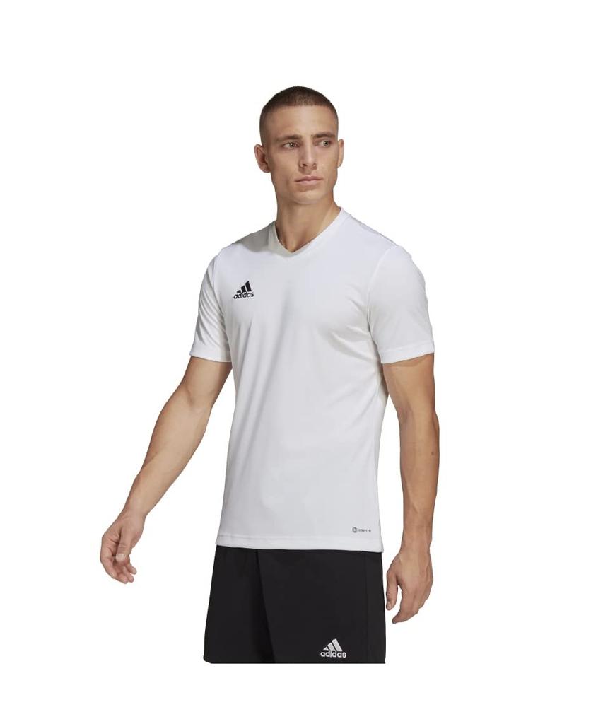 Adidas Entrada 22 Jersey Soccer Short Sleeve White Size XS Men's T-Shirt, (HC5071), (ZG486)