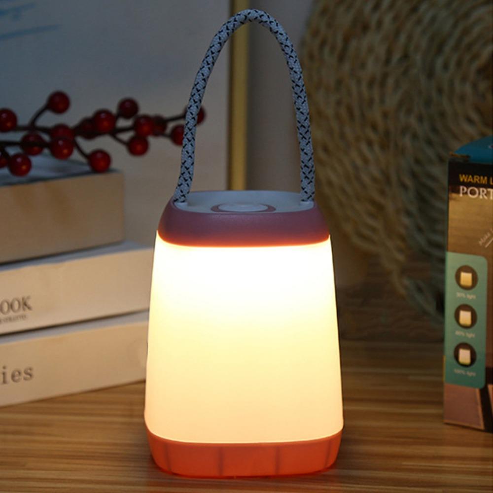 Adjustable Brightness Night Light 3000K Warm Light Emergency Lantern Handheld Night Light  Bedroom
