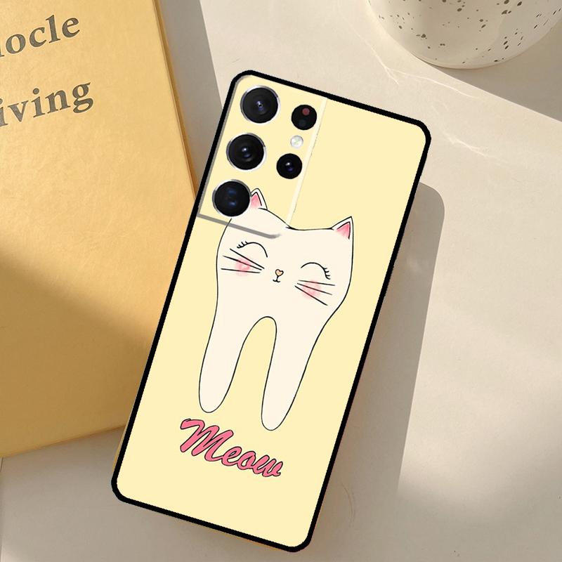 Чехол для телефона с рисунком зубов для стоматолога для Samsung Galaxy S23 S20 S21 S22 S24 S25 Ultra S9 S10 Plus S25 FE Защитный корпус