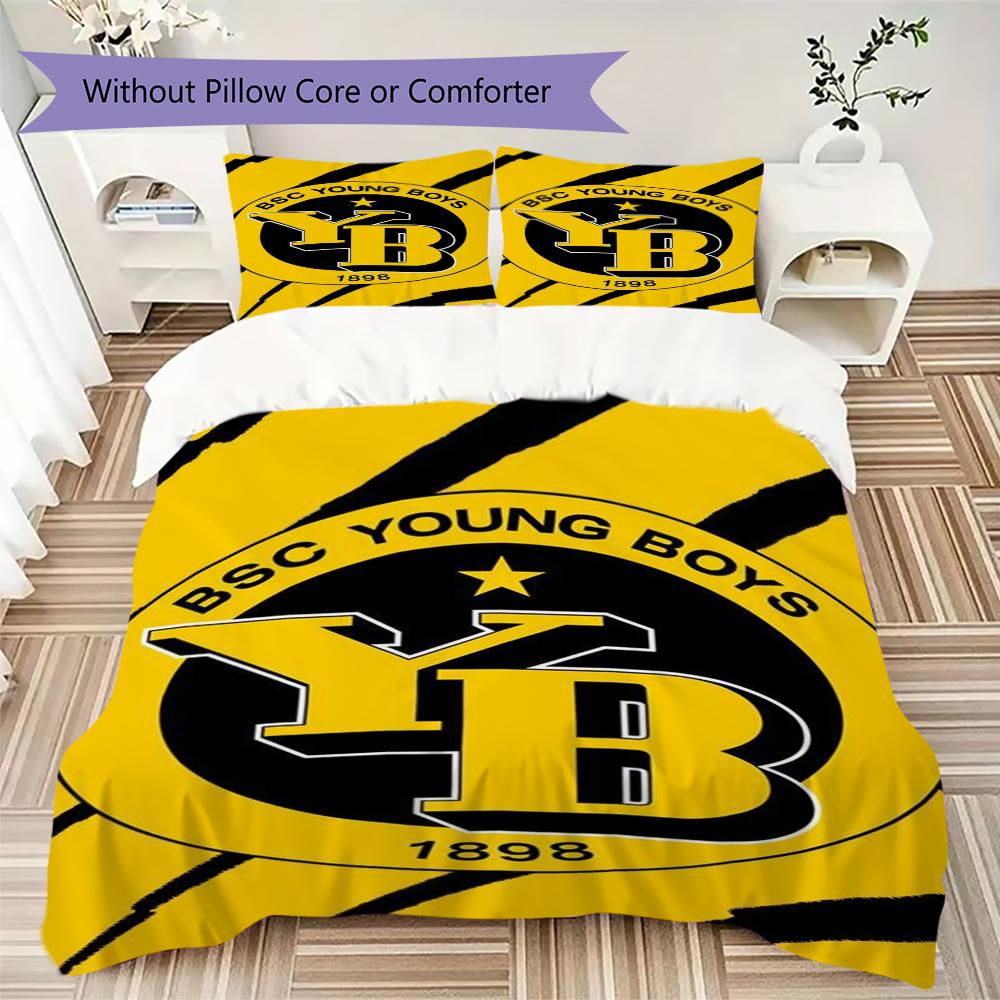 BSC Young Pattern Bedding uilt Set uilt Cover Pillowcase Home Decoration Birthday Gift (1 * duvet cover + 2 * pillowcase without core)22