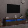 VidaXL TV Furniture with LED Lights 2 Pcs Artisan Oak, TV Stand, Media Unit, TV Console, Hi-Fi Cabinet, Center 856318