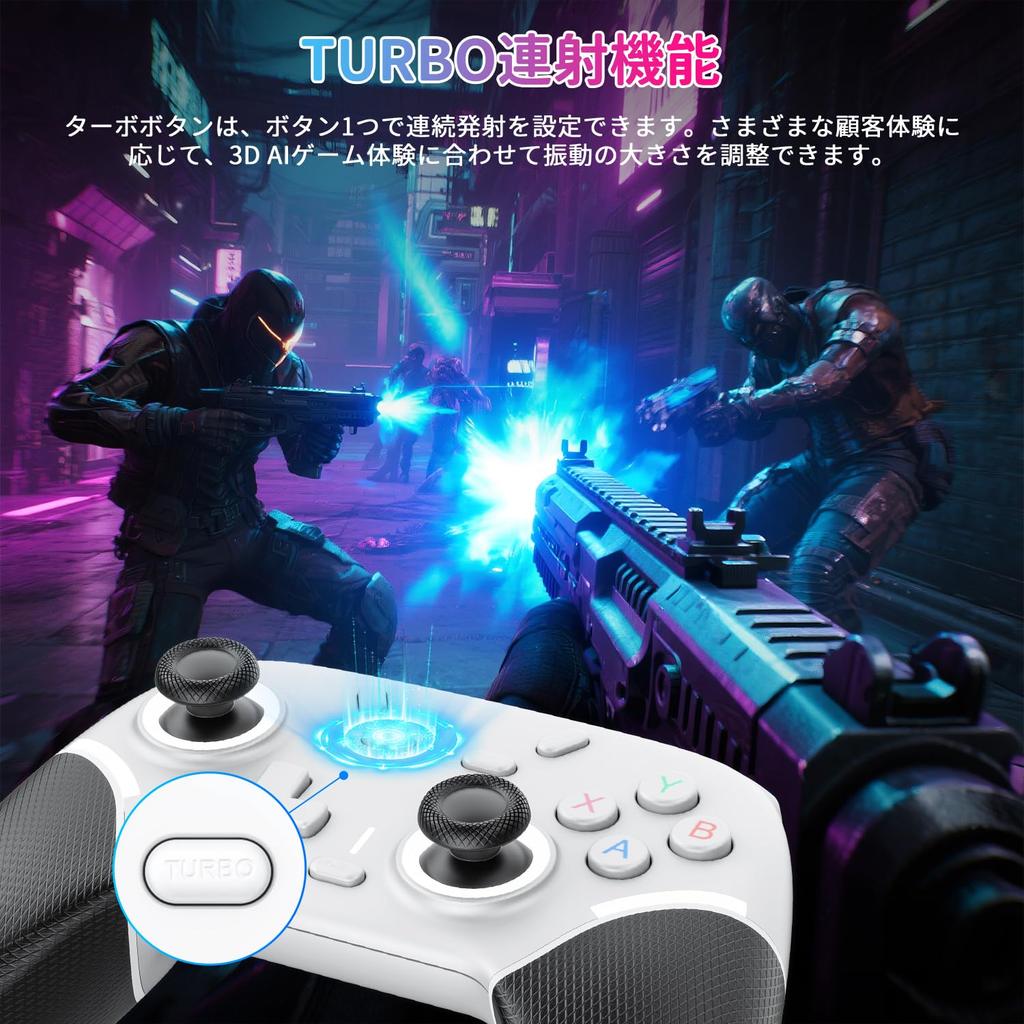 Limited Edition Innovative Newluck PS4 Switch Compatible with All Switch with Back LED RGB 800mAh High Turbo Gravity HD Gyro Macro Compatible with and