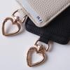 Женский держатель для проездных билетов Leathertone из натуральной кожи с подвеской-сердечком, вмещает 2 IC-карты и имеет милый дизайн с натуральными камнями. Стильный и элегантный ID