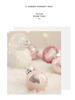 Pink Transparent Hollow Christmas Tree Ornament - PET Round Decorative Ball