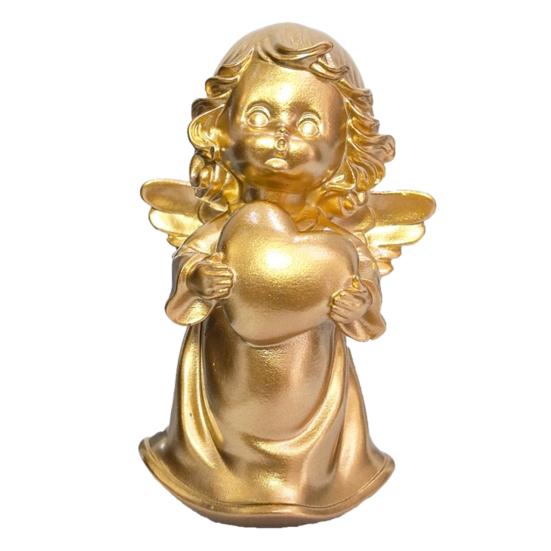 Little Angel Statue Resin Cherub Figurine Praying Angel Sculpture for Home Office Shelf Desktop Cabinet Decoration