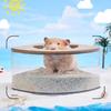 Hamster Sand Bath Container Bathroom Shower Hideout Toilet Bathtub Box for Small Animals