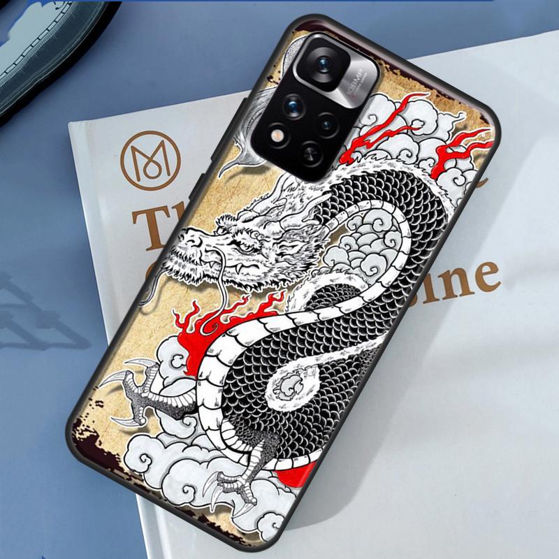 Чехол с китайским драконом для Xiaomi Redmi Note 14 13 11 9 10 12 Pro 9S 10S 11S 12S Redmi 10C 12C 13C 14C
