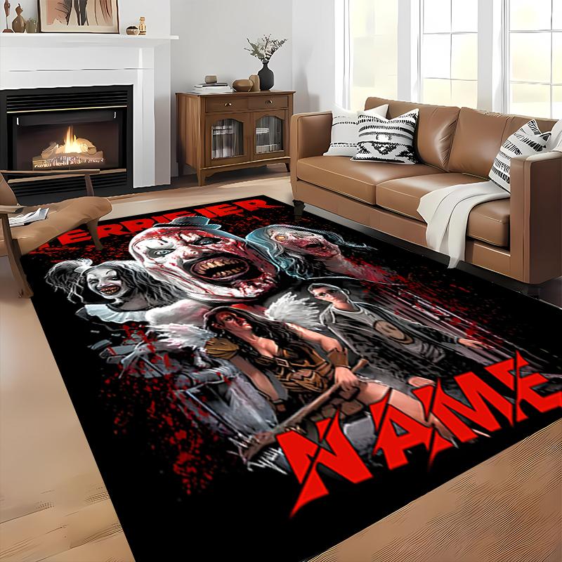 Custom personalization Terrifier Art the Clown Area Rug - Perfect For Kitchen, Bathroom,Laundry Room Decor Large Size Available,Gift All Seasons