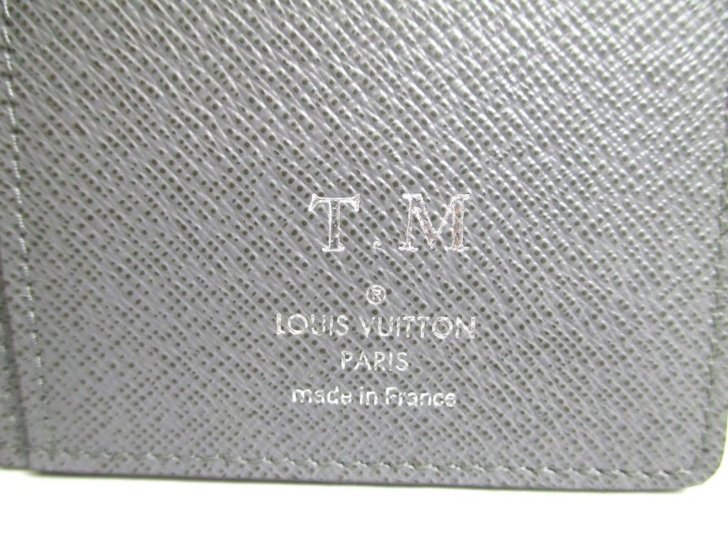 Оригинальный длинный кошелек LOUIS VUITTON Portefeuille Long из серой кожи Taiga #a564 Открытая коробка