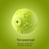 Pet Dog Toy: Bite-Resistant Rubber Molar Ball for Teeth Cleaning and Boredom Relief - Available In Small, Medium, Large with Sound Feature