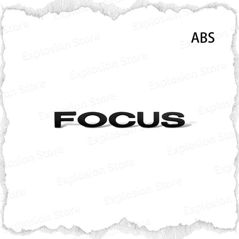 HDC3 Car Decor 3D ABS/Metal Car Letter Rear Bumper Trunk Decals Emblem Sticker For Ford Focus Logo MK1 MK2 MK3 MK4 Fiesta Ranger