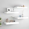 VidaXL Floating Wall Shelves 4 Pcs White 40x23x3.8 Cm MDF