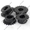1Pc 04C Roller Chain Drive Sprockets Wheel 17T to 40T with Keyway Hole Bore 10mm to 20mm 45# Steel Chain Gears Pitch 1/4" 6.35mm