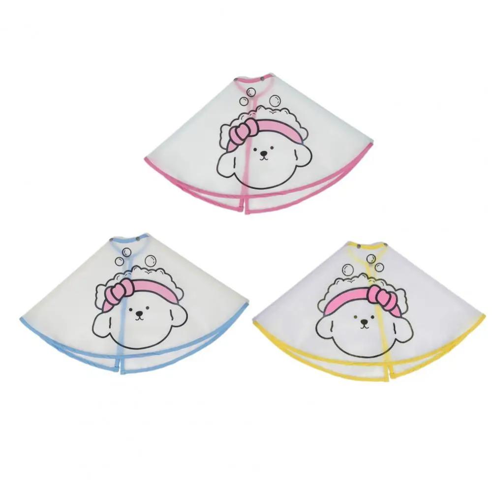 Waterproof Pet Cloak Cartoon Print Pets Clothes Cloak Creative Dog Grooming Cape  Facial Care
