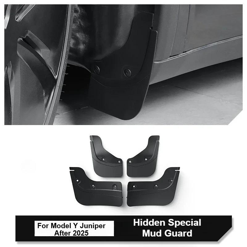 Fenders For Tesla New Model YL 2026 Mud Flaps Front Rear Wheel Mudguards All Weather Anti-Snow Anti-Sand Guard Protector TPE