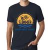 Мужская винтажная футболка Футболка с рисунком Time to Say Hello to Summer in South WEST Rocks Navy
