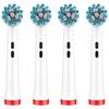 16 pcs toothbrush heads for Oral B 12 Sensitive Clean Professional Care: 500, Triumph Professional Care: 9000, Sensitive Clean