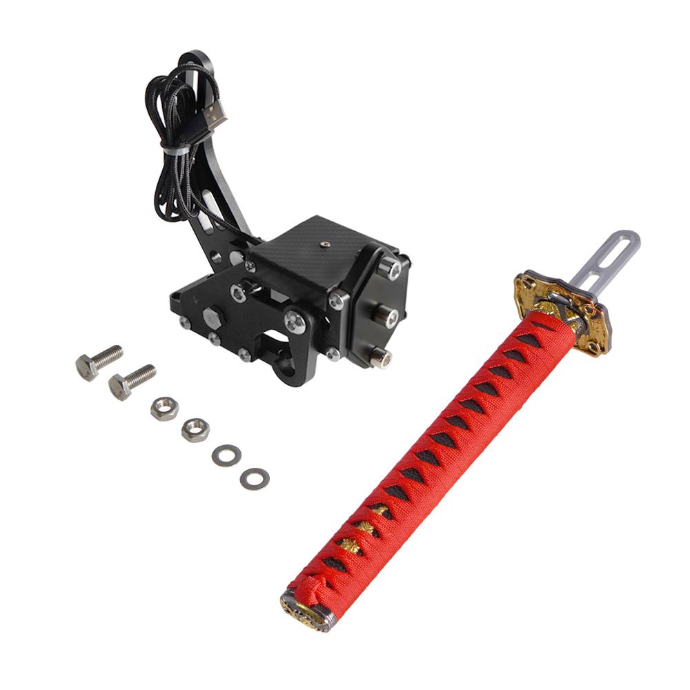 Катана ручной тормоз 15/26 см квадратная пластина самурайский меч ПК SIM имитация гоночной игры для G25/27/29 T300 T500 без зажима