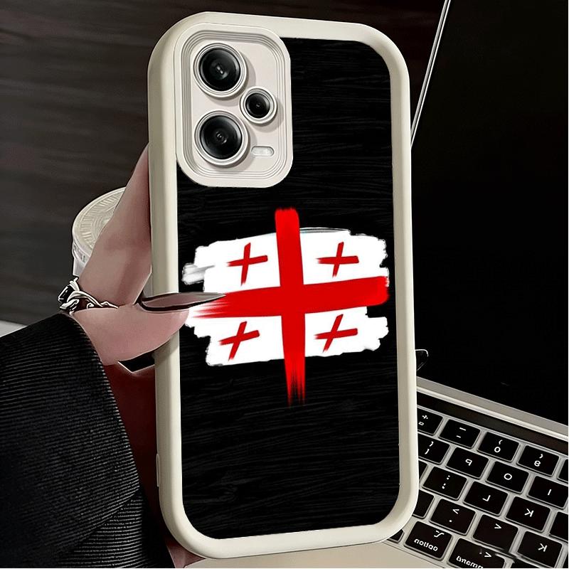 Phone Case for Xiaomi Redmi Note 15 14 13 Pro Plus Georgia Passport Flag Shell 12S 11 11S 11T 5G 14S Soft Silicone Funda