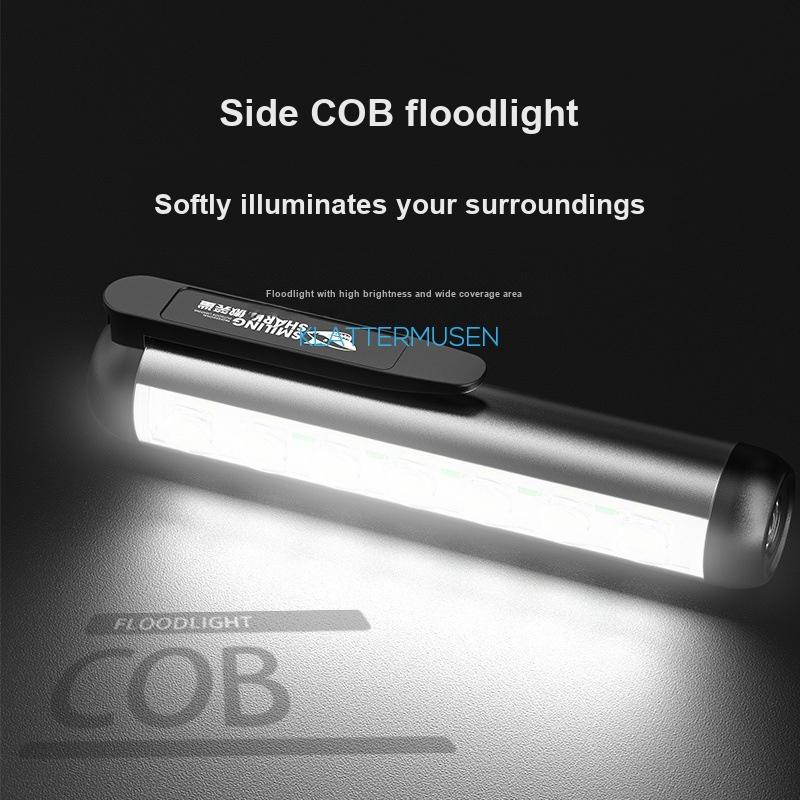 Smile Shark Strong Magnetic Portable Protective Work Flashlight for Car Maintenance Inspection Lighting5