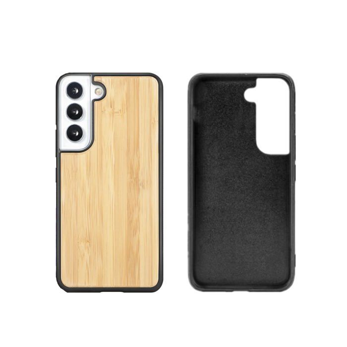 Coque en bois pour Samsung Galaxy S24 - Bambou - TPU - Élégante et protectrice