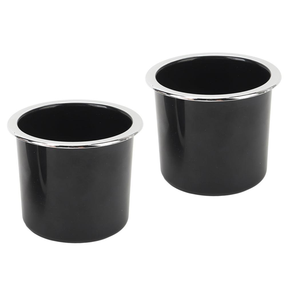 2 Pcs with Silver-plated Edges Drink Holder 73mm Can Holder Easy Installation Cup Holder  Boat