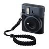 ELECOM Hand Strap for Fujifilm and Other Compact Rope Drop Black Instax, QuickSnap, Cameras, Braided, Protection, (IC-STHKNBK)