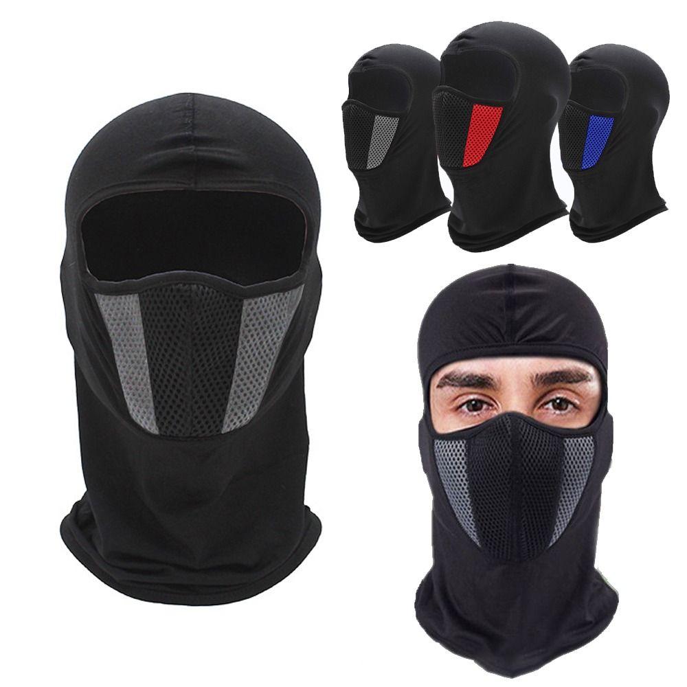 Breathable Full Face Neck Mask Elastic Trekking Riding Ski Hat Black Headgear Outdoor Sports
