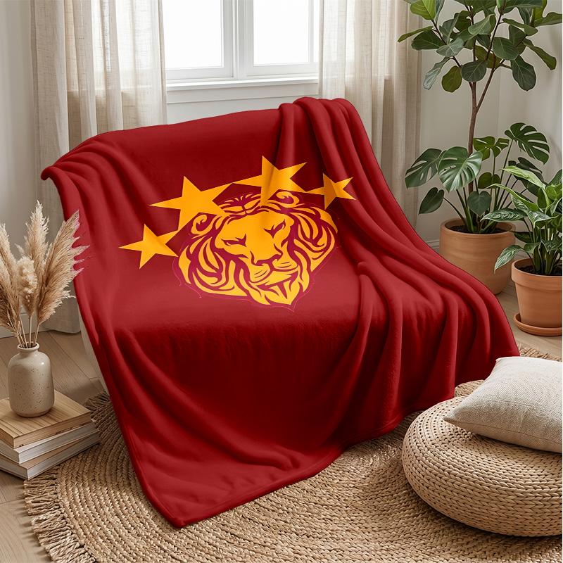 Galatasaray Theme blanket Soft Flannel Blanket Plush Throw Blanket Cozy Sofa Bed Blanket for Home Decor