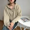 Autumn Hooded Knitted Cardigan Tops for Women Fashion Winter Sweaters Jacket Women Loose Casual Long Sleeve Outerwear Cardigans Female Clothing 25307