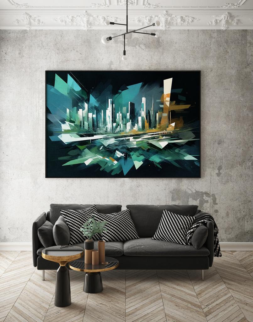 Плакат абстракция стрит-арт