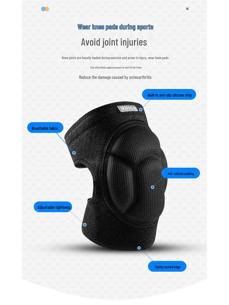 Дышащие наколенники на липучке против ударов: Амортизирующее, Удобное Спортивное Снаряжение