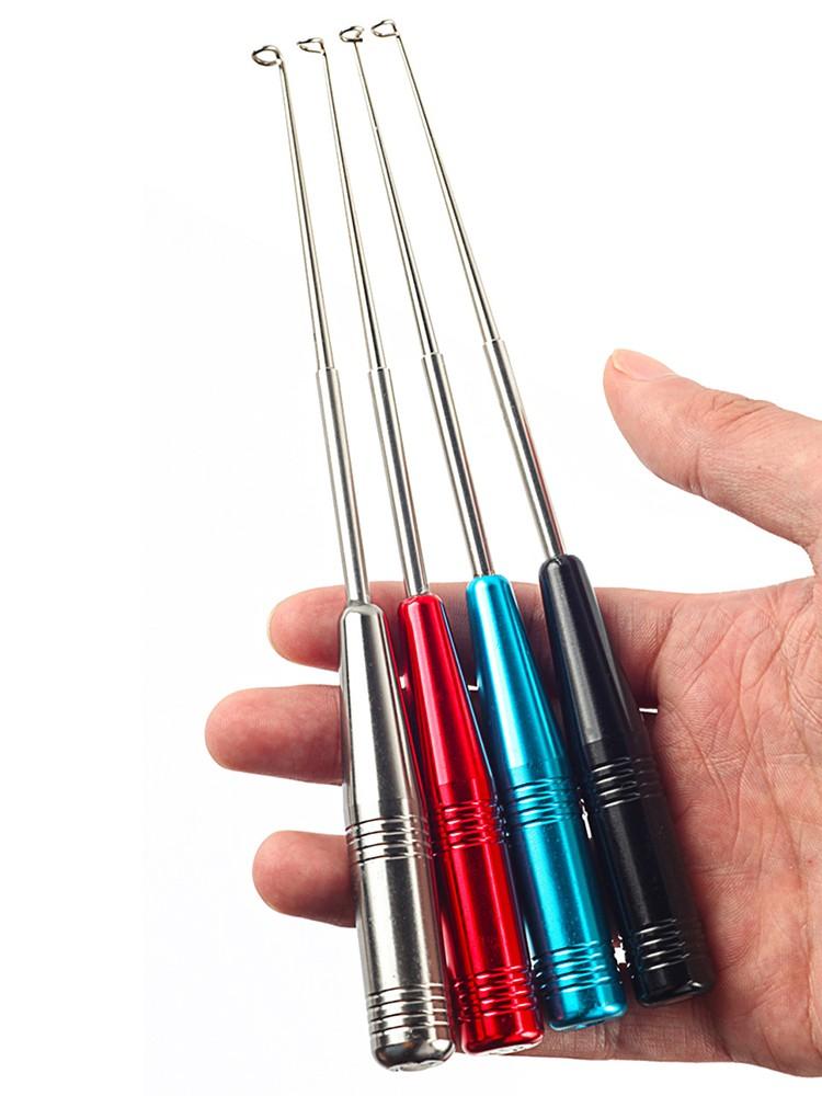 1 Pc Stainless Steel Blind Hook Remover with Deep Throat Design for Portable Fishing Fish Hook Removal and Unhooking