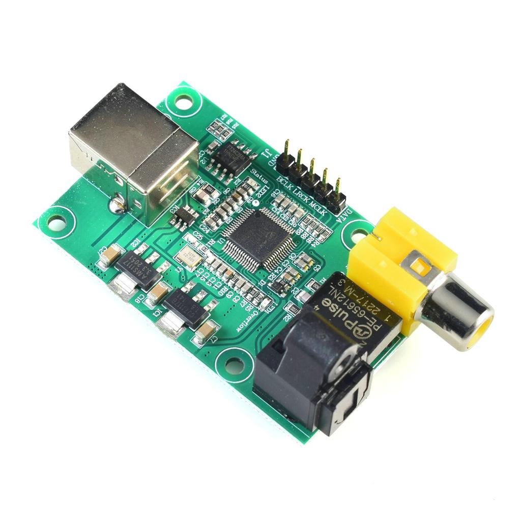 LJMSA9123 USB-модуль аудиотракта 24 бит с выходами SPDIF и I2S обеспечивает высококачественный звук 24 бит 192 кГц
