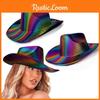 Радужная ковбойская красочная шляпа, аксессуар для вечеринки на Хэллоуин и праздничные мероприятия