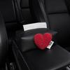 Милая Ретро Красное Сердце Автомобильная Коробка для Салфеток для Подлокотника Держатель для Бумаги Автомобильная Кожаная Подвесная Сумка для Салфеток для Спинки Сиденья Подголовника Хранение