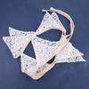 2.5m Wedding Decoration Romantic Vintage Shabby Ivory Lace Banner Flag Garlands Party Home Decor Wedding Flags Pennant