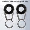 45Pcs/Box Fishing Rod Guide Ring Assorted Sizes Stainless Steel Ceramic Eyelet Replacement Freshwater