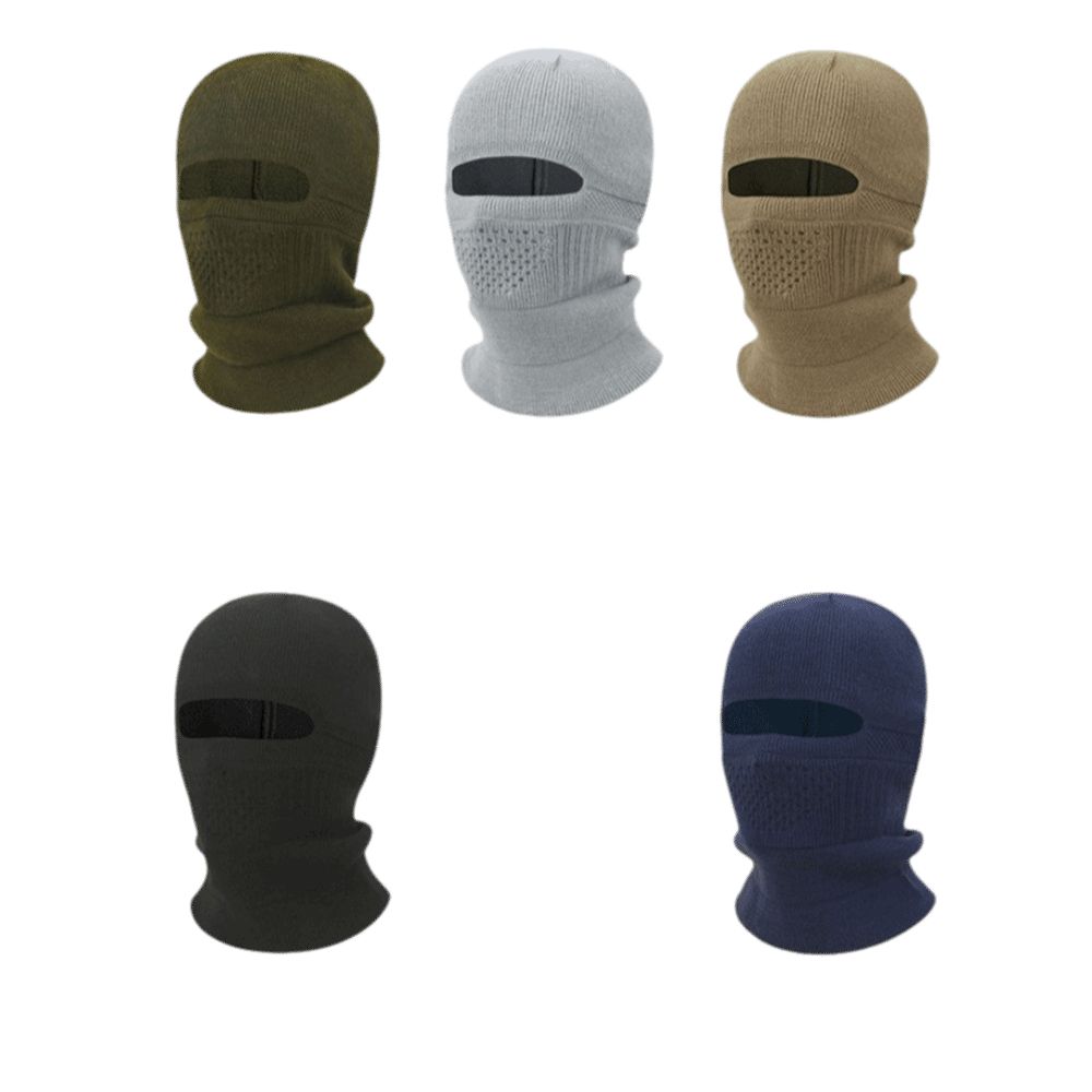 Ear Protection Knitted Balaclava Hat Thickened Winter Pullover Cap Simple Men Beanies Hat Male