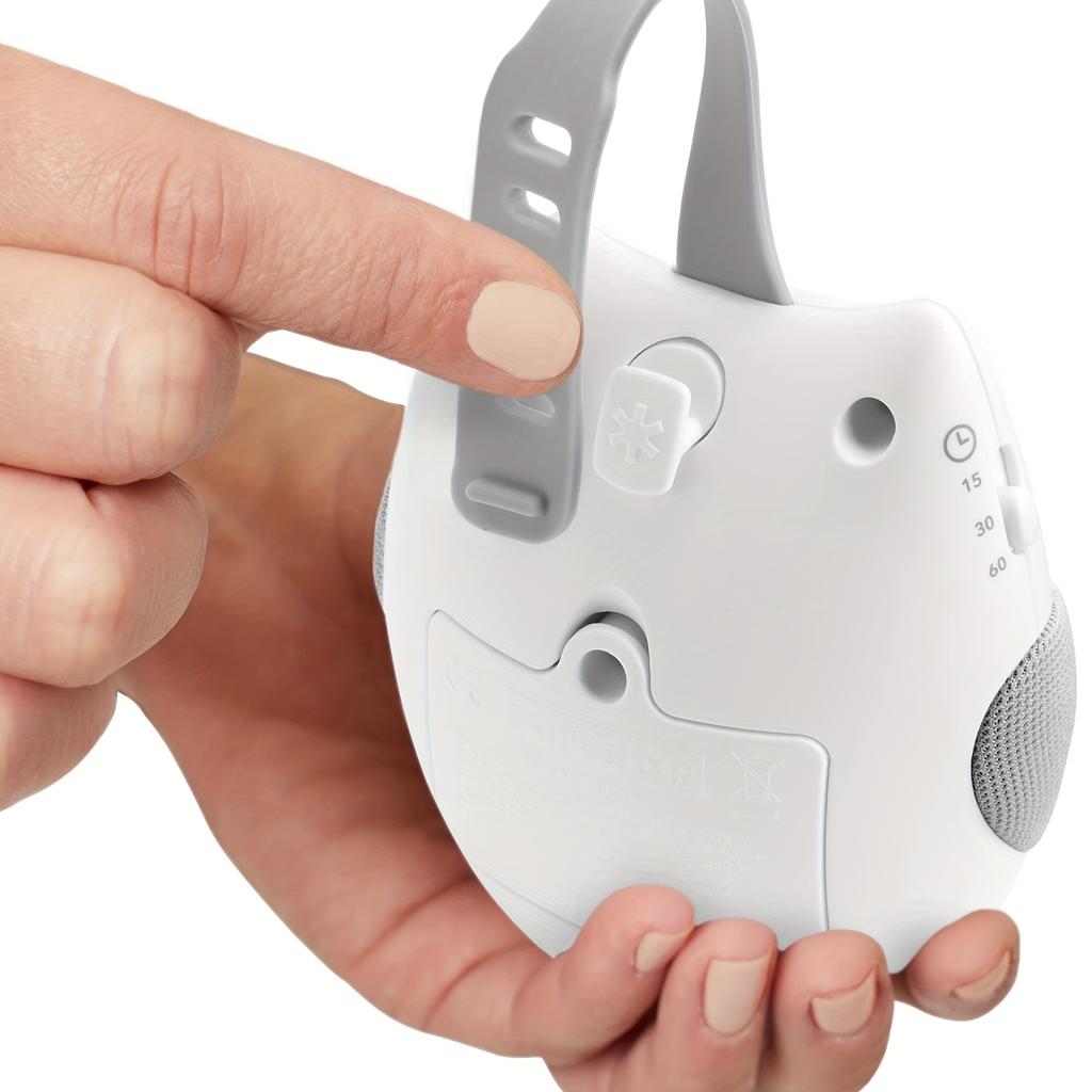 Portable White Noise Device for Babies Travel-friendly sleep aid features3A type of timing setting and5This soothing sound is a must-have for cribs