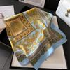 Luxury Temperament 70X70cm Square Scarf Silk Scarf Print Scarf Kerchief Popular Silk Scarves Bandanna Suit Scarf Tie Neck Bag