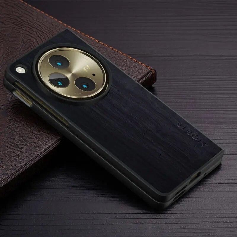 Чехол для OnePlus Open Funda, деревянный бамбуковый узор, чехол для телефона из искусственной кожи для OnePlus Open Case