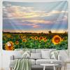 Sunshine Sunflower Tapestry Wall Hanging Boho Nature Landscape Hippie Tapiz Plants Home Bedroom Room Decor