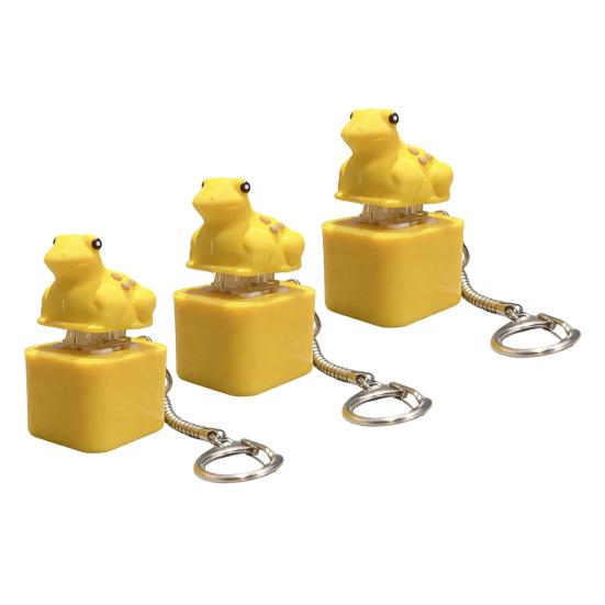 Игрушка-антистресс Лягушка Квакающая Непоседа Брелок Перезаряжаемый Лягушка Кликер с Реалистичными Звуками Портативная Игрушка для Снятия Стресса