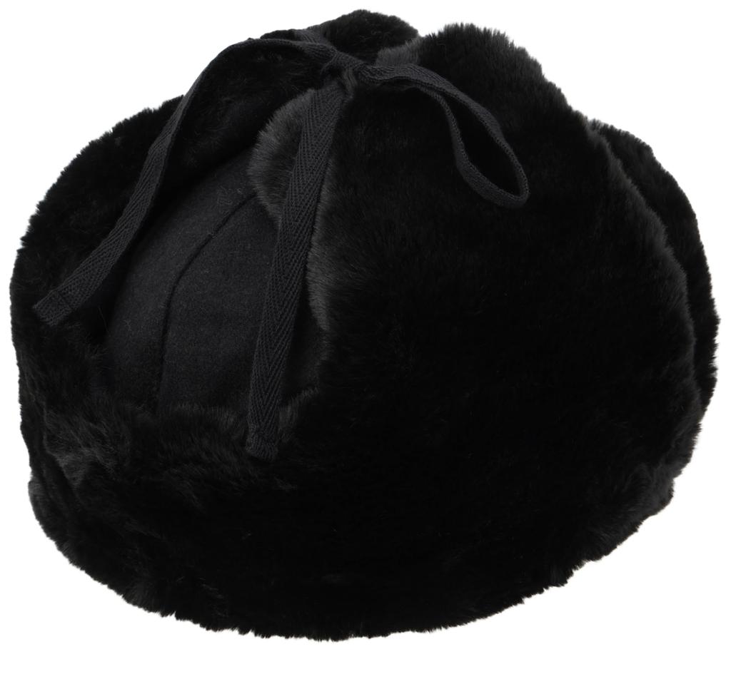 Winter Hat Wool Ushanka BLACK 23 [Kangol] (01)