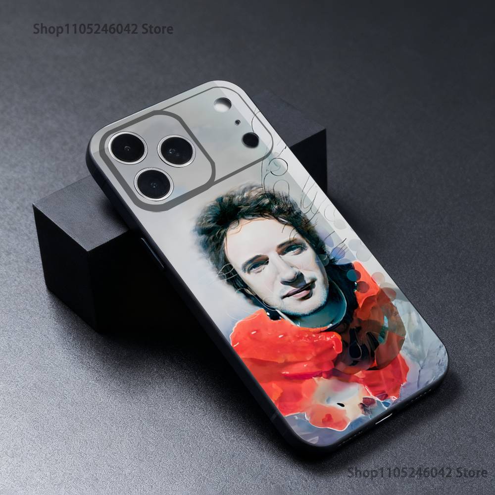 Singer G-Gustavo Cerati Phone Case For iPhone 17,16,15,14,13,12,11,Pro,Max,Plus Black Soft Cover